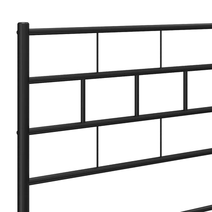 Kopfteil Metall Schwarz 180 cm