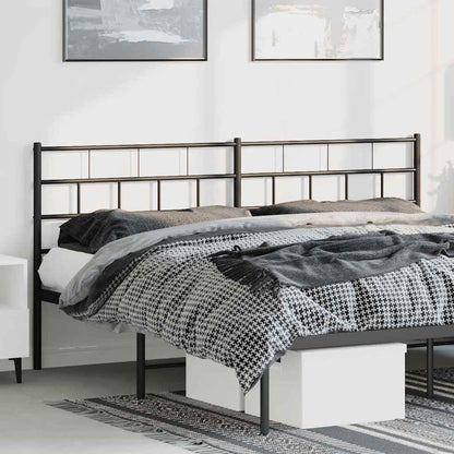 Kopfteil Metall Schwarz 180 cm
