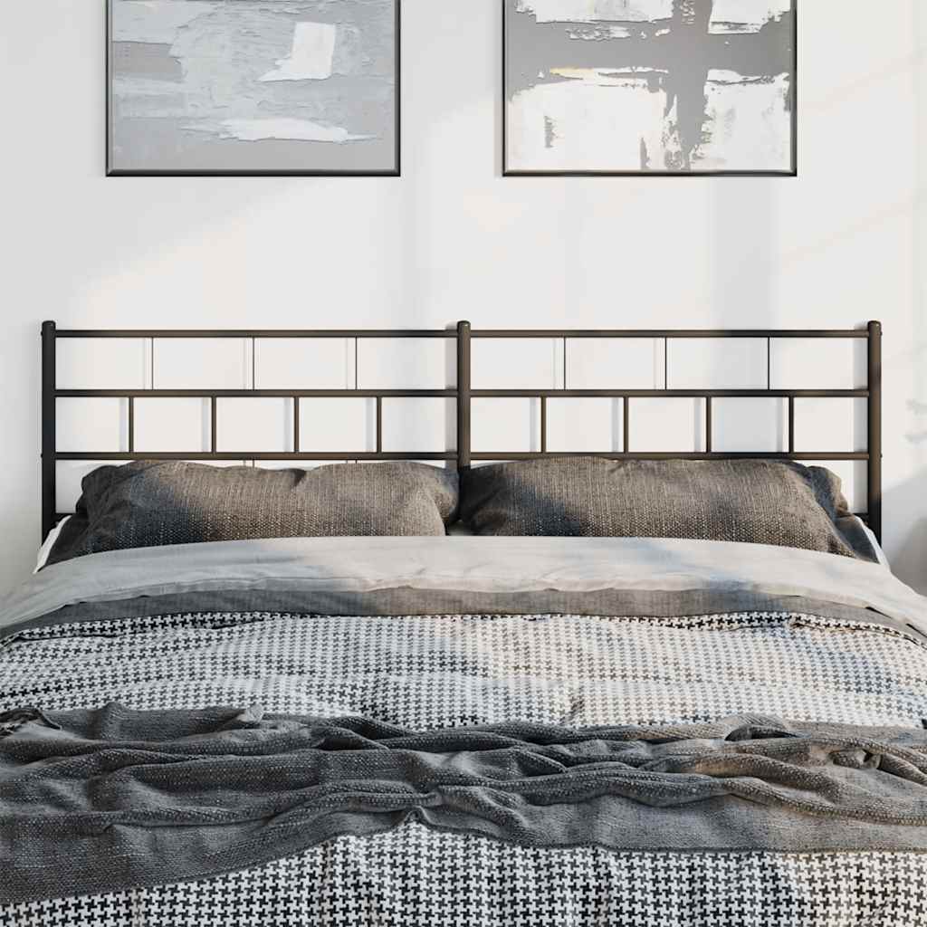 Kopfteil Metall Schwarz 193 cm