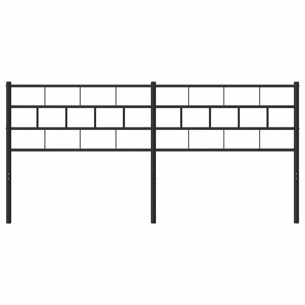 Kopfteil Metall Schwarz 193 cm