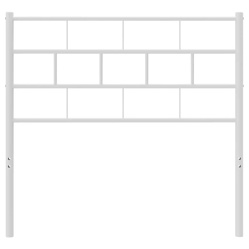 Kopfteil Metall Weiß 100 cm