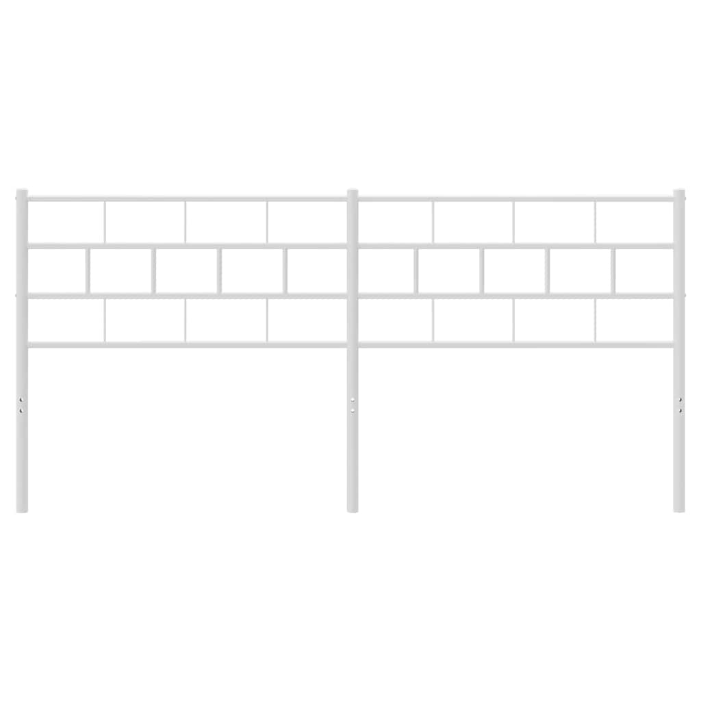 Kopfteil Metall Weiß 180 cm