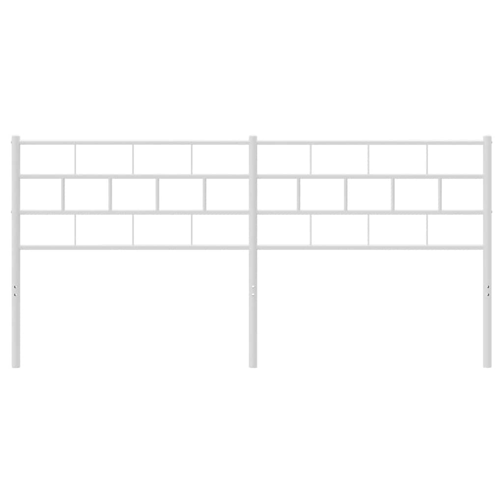 Kopfteil Metall Weiß 193 cm