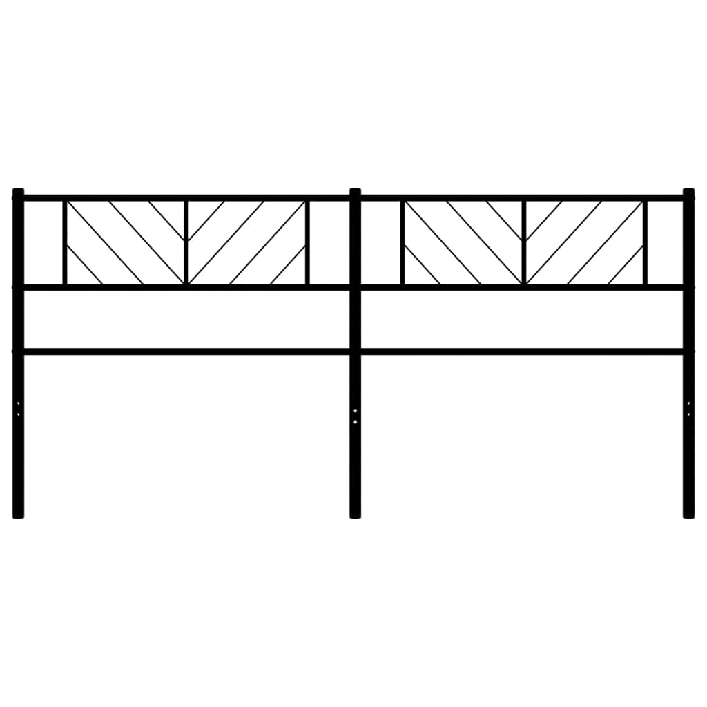 Kopfteil Metall Schwarz 193 cm