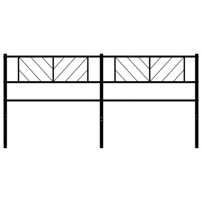 Kopfteil Metall Schwarz 193 cm