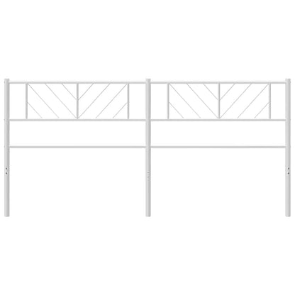 Kopfteil Metall Weiß 193 cm