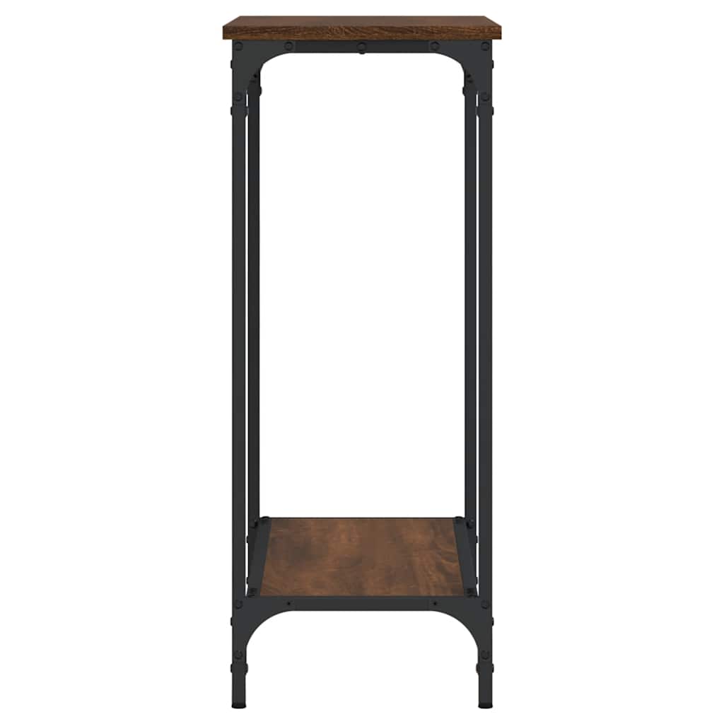 Konsolentisch Braun Eichen-Optik 75x30,5x75 cm Holzwerkstoff