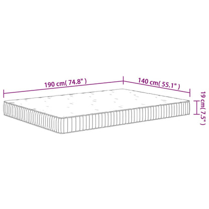 Matratze Taschenfederkern Mittel 140x190 cm - Pazzar.ch