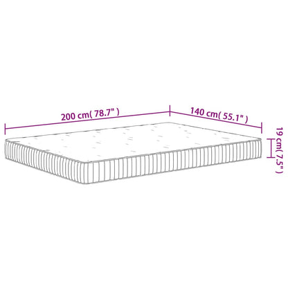 Matratze Taschenfederkern Mittel 140x200 cm - Pazzar.ch