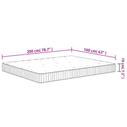 Matratze Taschenfederkern Mittel 160x200 cm - Pazzar.ch