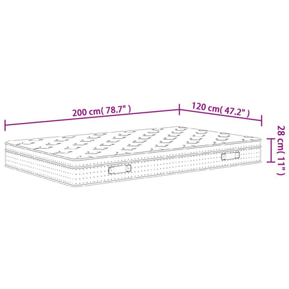 Matratze Taschenfederkern Medium Plus 120x200 cm - Pazzar.ch