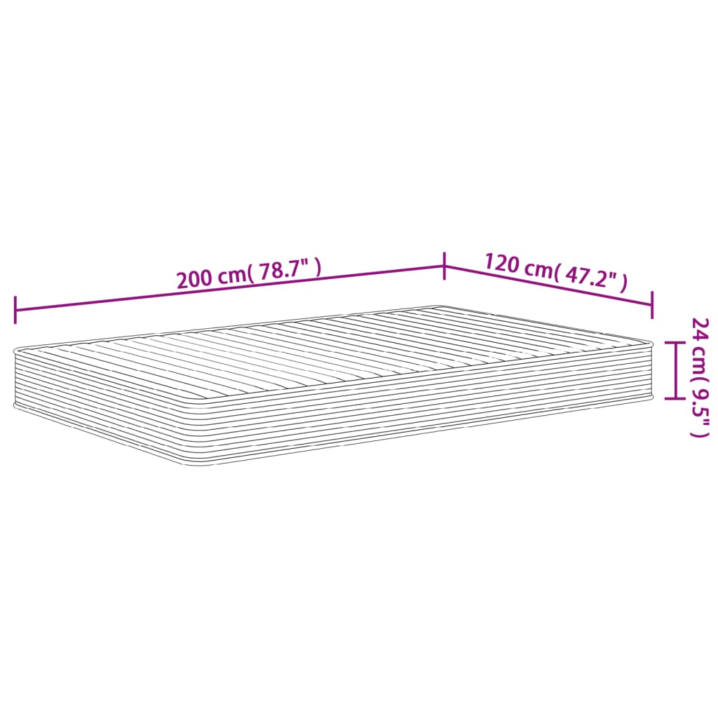 Matratze Schaumstoff Mittelweich 120x200 cm - Pazzar.ch