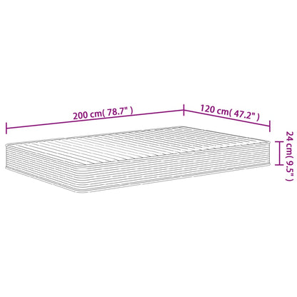 Matratze Schaumstoff Mittelweich 120x200 cm - Pazzar.ch