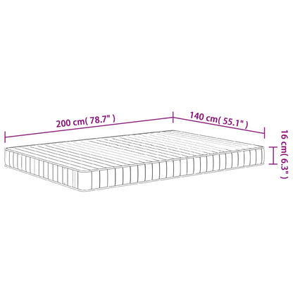 Matratze Schaumstoff Mittelweich 140x200 cm - Pazzar.ch