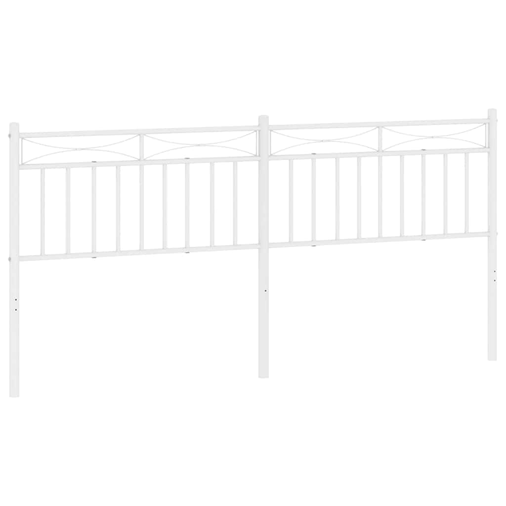 Kopfteil Metall Weiß 193 cm