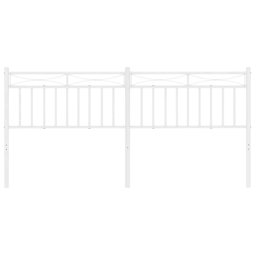 Kopfteil Metall Weiß 193 cm