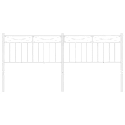 Kopfteil Metall Weiß 193 cm