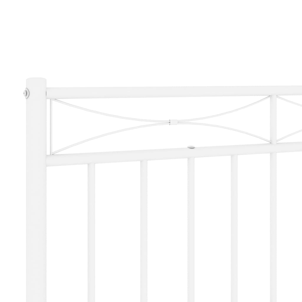 Kopfteil Metall Weiß 193 cm