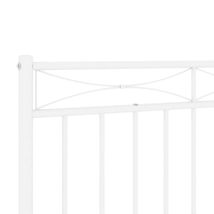 Kopfteil Metall Weiß 193 cm
