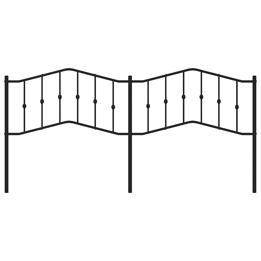 Kopfteil Metall Schwarz 193 cm