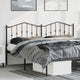 Kopfteil Metall Schwarz 193 cm