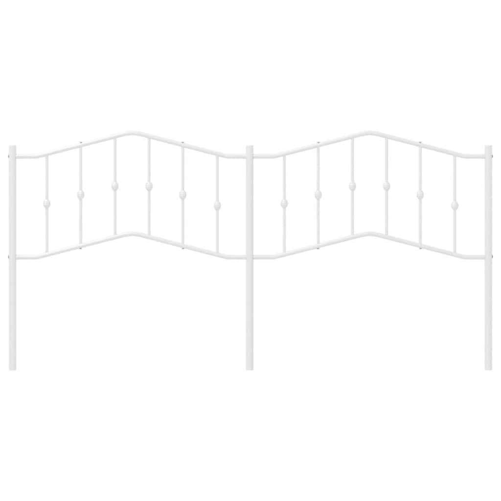 Kopfteil Metall Weiß 193 cm