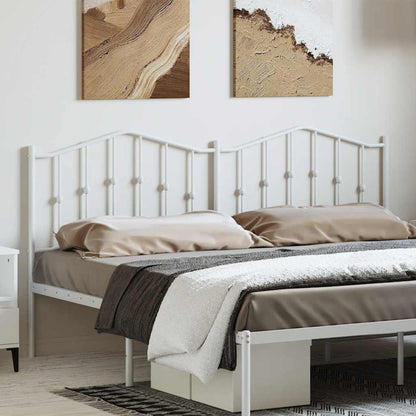 Kopfteil Metall Weiß 193 cm