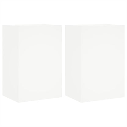 TV-Wandschränke 2 Stk. Weiß 40,5x30x60 cm Holzwerkstoff - Pazzar.ch