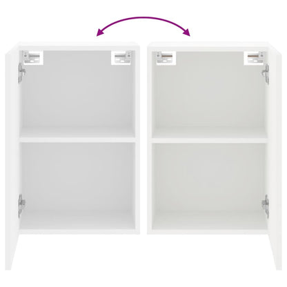 TV-Wandschränke 2 Stk. Weiß 40,5x30x60 cm Holzwerkstoff - Pazzar.ch
