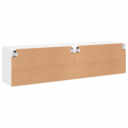 TV-Wandschränke 2 Stk. Weiß 80x30x41 cm - Pazzar.ch