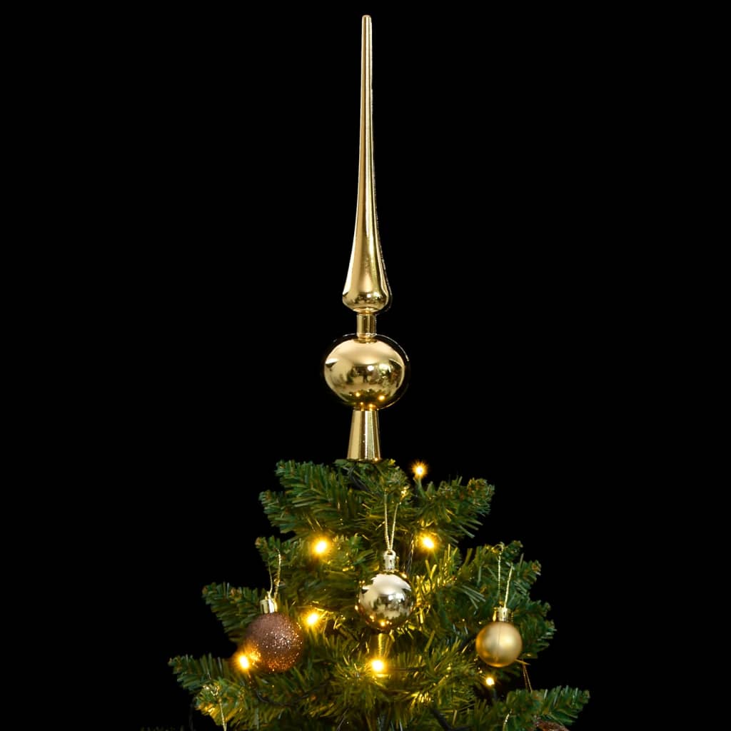 Künstlicher Weihnachtsbaum Klappbar 150 LEDs & Kugeln 120 cm - Pazzar.ch