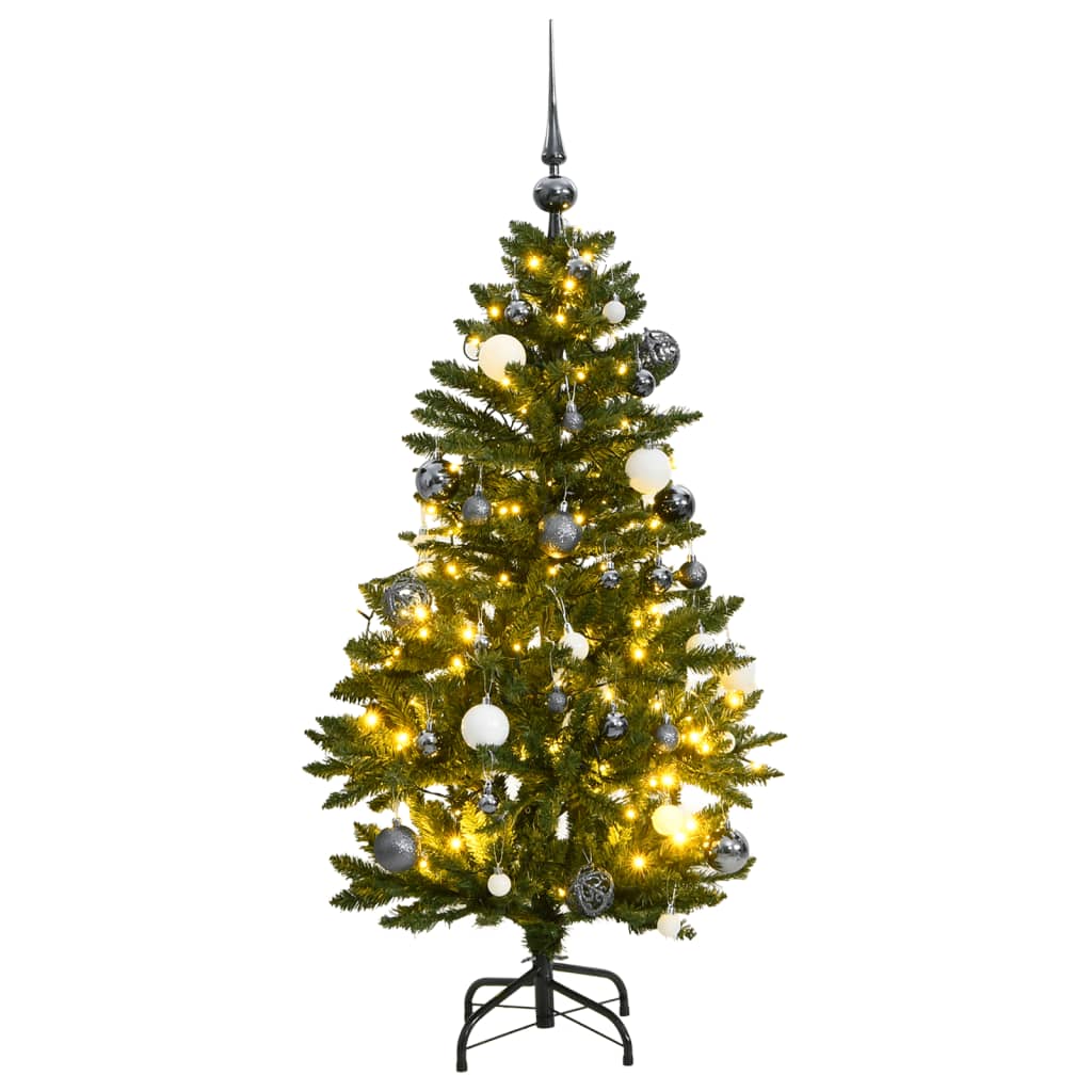 Künstlicher Weihnachtsbaum Klappbar 150 LEDs & Kugeln 120 cm - Pazzar.ch