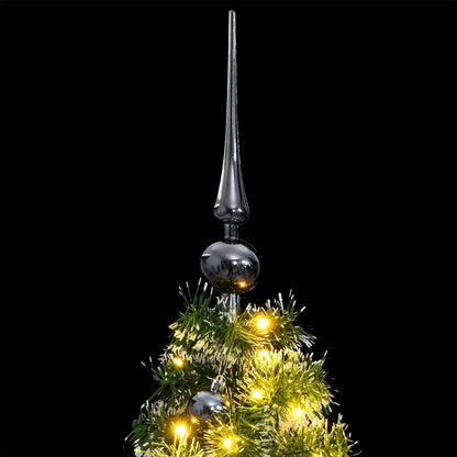 Künstlicher Weihnachtsbaum Klappbar 150 LEDs & Kugeln 120 cm - Pazzar.ch