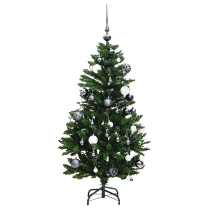 Künstlicher Weihnachtsbaum Klappbar 150 LEDs & Kugeln 120 cm - Pazzar.ch