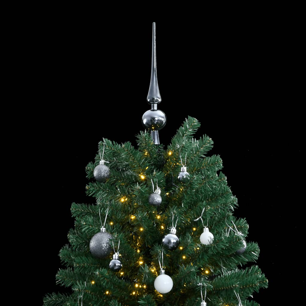 Künstlicher Weihnachtsbaum Klappbar 300 LEDs & Kugeln 210 cm - Pazzar.ch