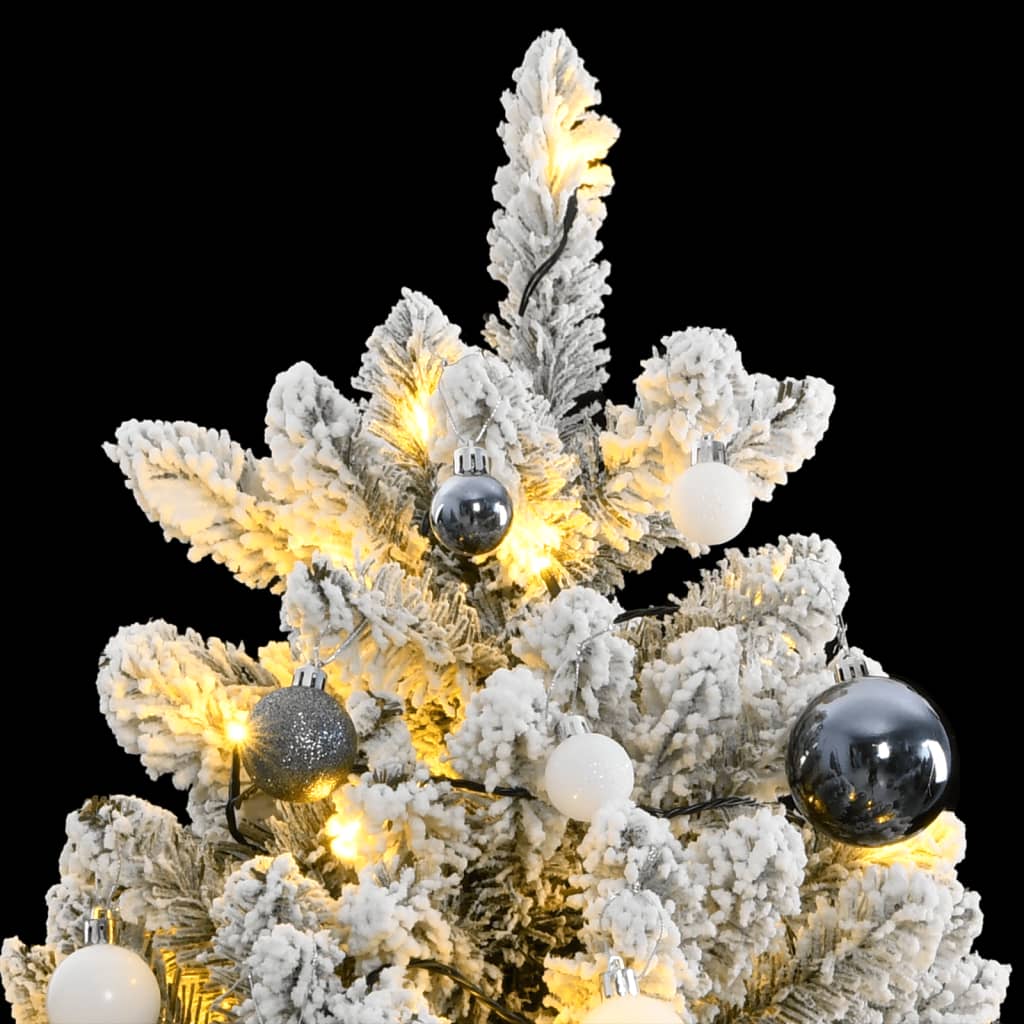 Künstlicher Weihnachtsbaum Klappbar 300 LEDs & Kugeln 240 cm - Pazzar.ch