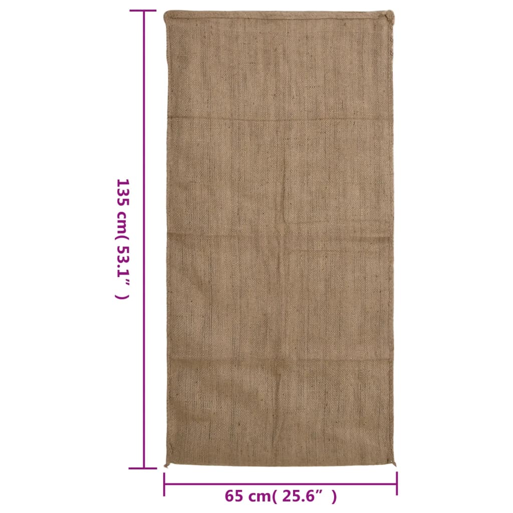 Jutesäcke 30 Stk. 65x135 cm 100% Jute 340 g/m²