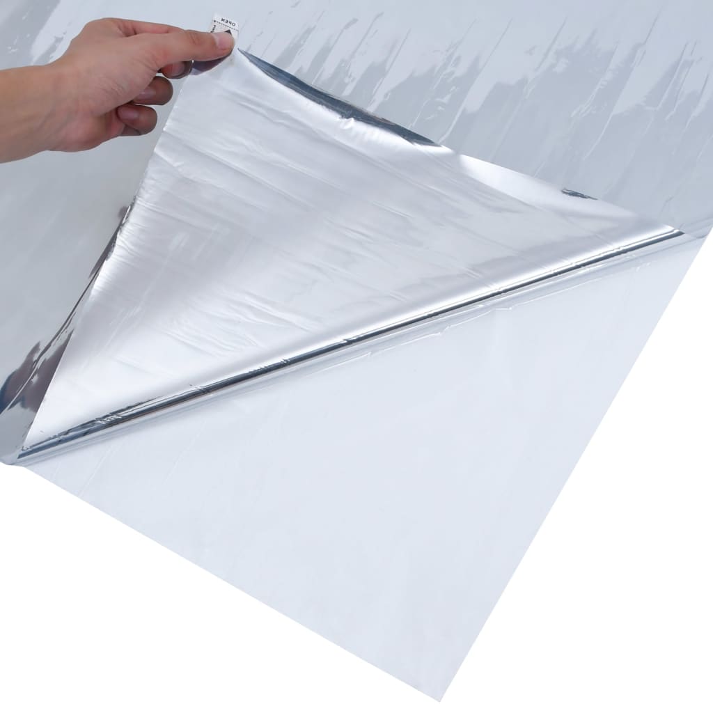 Sonnenschutzfolie Statisch Reflektierend Silbern 90x500 cm PVC - Pazzar.ch