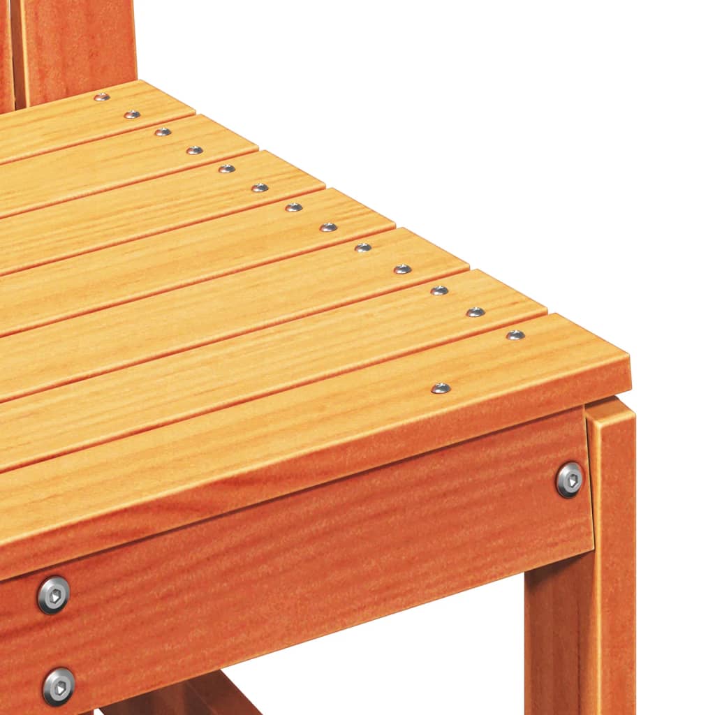 3-tlg. Garten-Lounge-Set Wachsbraun Massivholz Kiefer - Pazzar.ch
