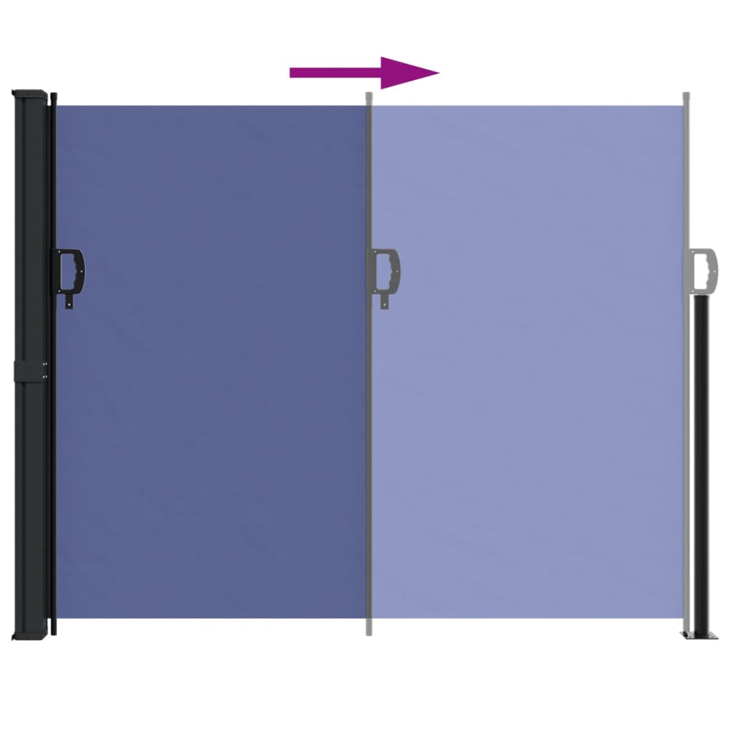 Seitenmarkise Ausziehbar Blau 160x600 cm - Pazzar.ch