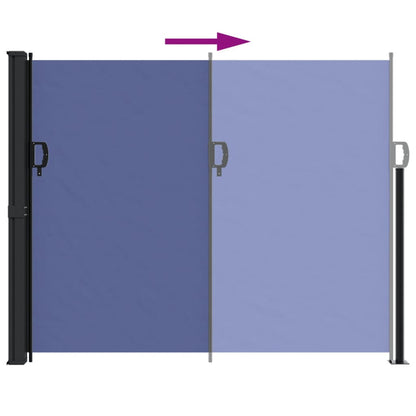 Seitenmarkise Ausziehbar Blau 160x600 cm - Pazzar.ch