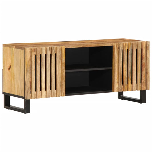 TV-Schrank 105x34x46 cm Raues Massives Mangoholz - Pazzar.ch