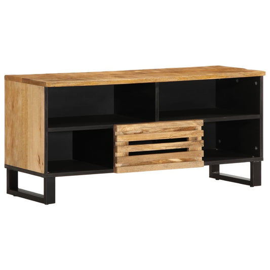 TV-Schrank 100x34x46 cm Raues Massives Mangoholz - Pazzar.ch