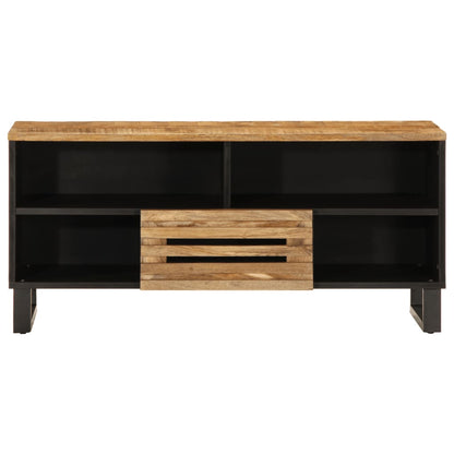 TV-Schrank 100x34x46 cm Raues Massives Mangoholz - Pazzar.ch