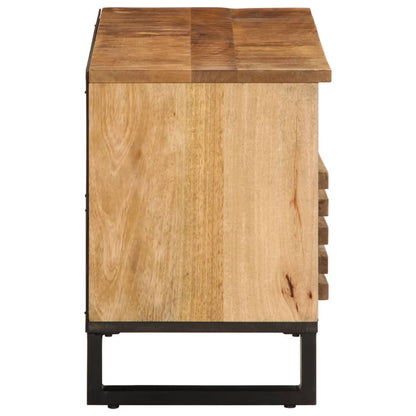 TV-Schrank 100x34x46 cm Raues Massives Mangoholz - Pazzar.ch