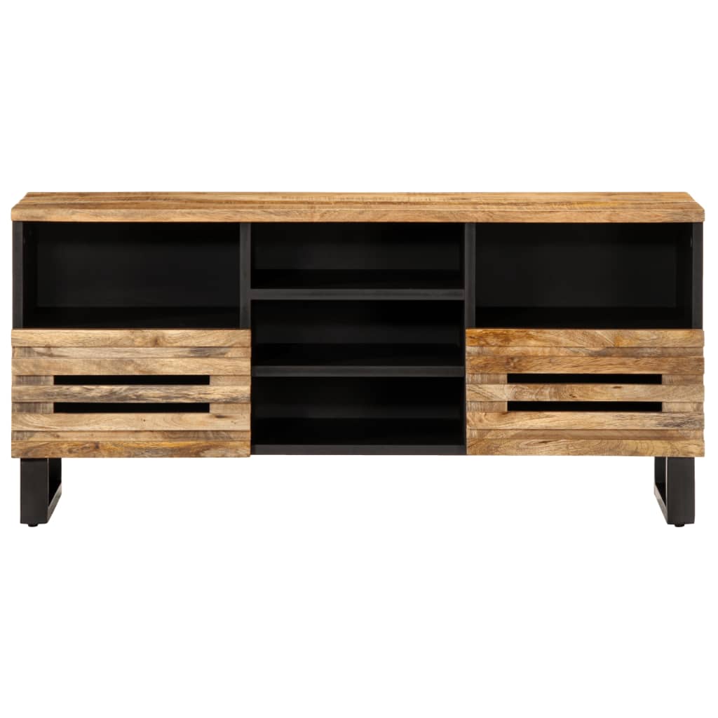 TV-Schrank 100x34x46 cm Raues Massives Mangoholz - Pazzar.ch
