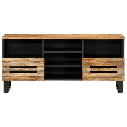 TV-Schrank 100x34x46 cm Raues Massives Mangoholz - Pazzar.ch