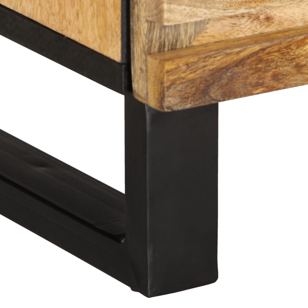 TV-Schrank 100x34x46 cm Raues Massives Mangoholz - Pazzar.ch