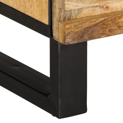 TV-Schrank 100x34x46 cm Raues Massives Mangoholz - Pazzar.ch
