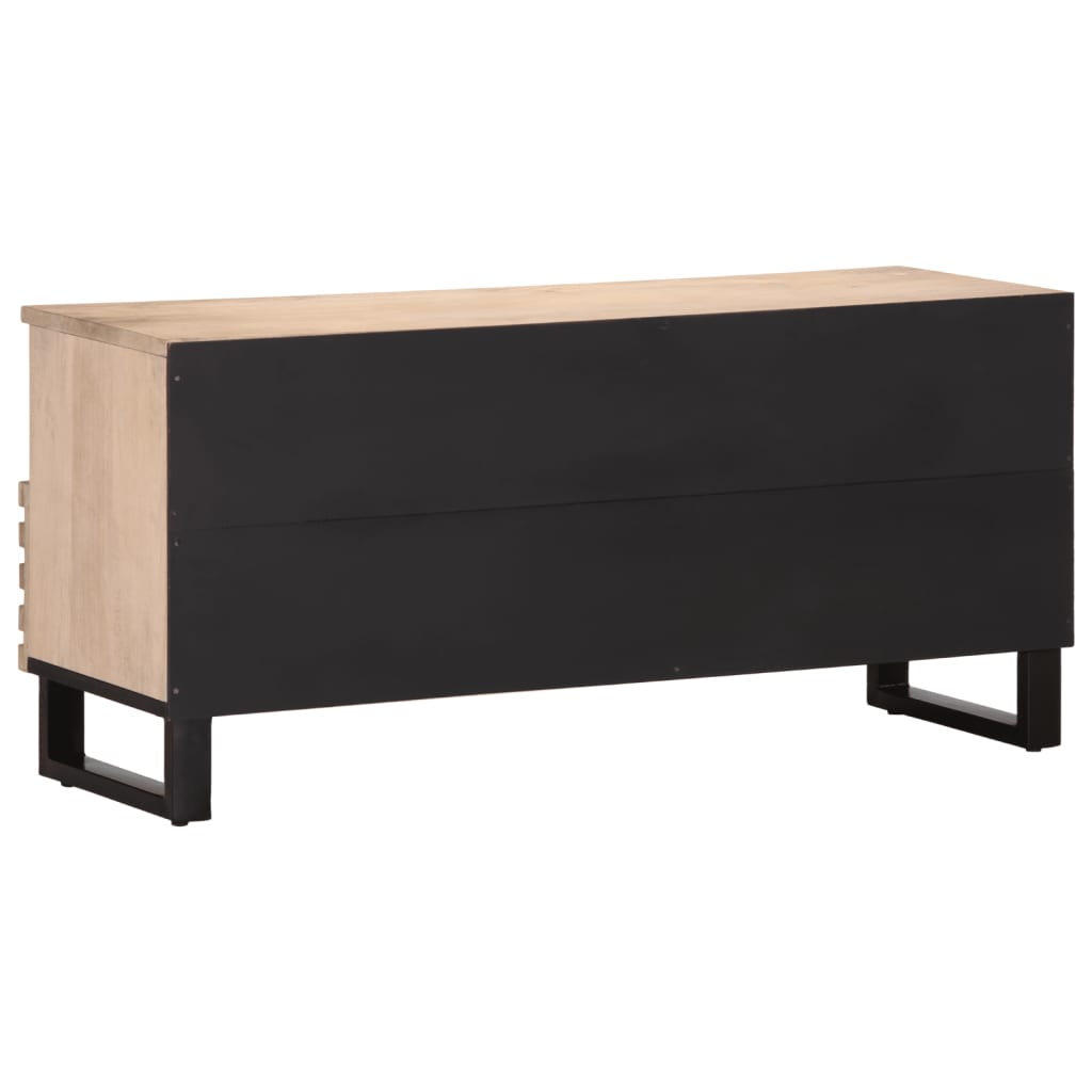 TV-Schrank 100x34x46 cm Massivholz Mango - Pazzar.ch